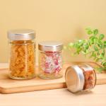 Screw Lid Glass Storage Jars Wide Mouth Glass Bottles Containers