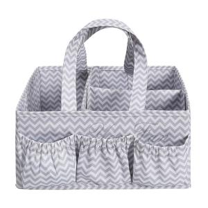 Wholesale Portable Baby Diaper Caddy Organizer Canvas Cotton Material Made from china suppliers