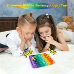 Tie-dye Push Pop Bubble Fidget Toy, Anxiety & Tension Relieve, Squeeze Sensory