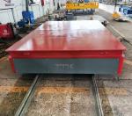 Battery Powered 10 Tons Rail Transfer Cart For Steel Pipe Handling