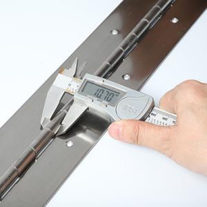 Wholesale Stainless Steel Continuous Long Piano Hinge With Double Row Holes For Door Window Box Cabinet Chassis Boats from china suppliers