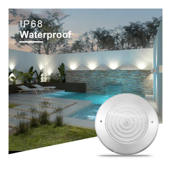 Waterproof PAR56 LED Pool Light 316 SS ABS housing Ultra Thin 7.5mm Resin Filled