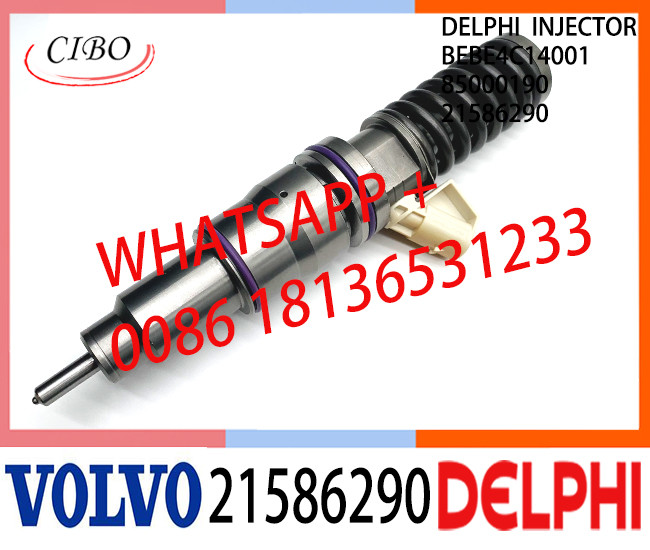 21586290 BEBE4C14001 85000190 Common Rail Fuel Diesel Injector BEBE4C14001 85000190 21586290 E1 for VOL 9.0 LITRE TRUC