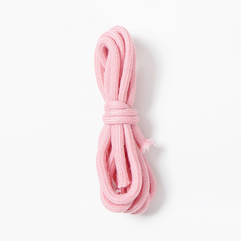 Blue Brown 6mm Braided Cotton Rope For Garment Drawstring