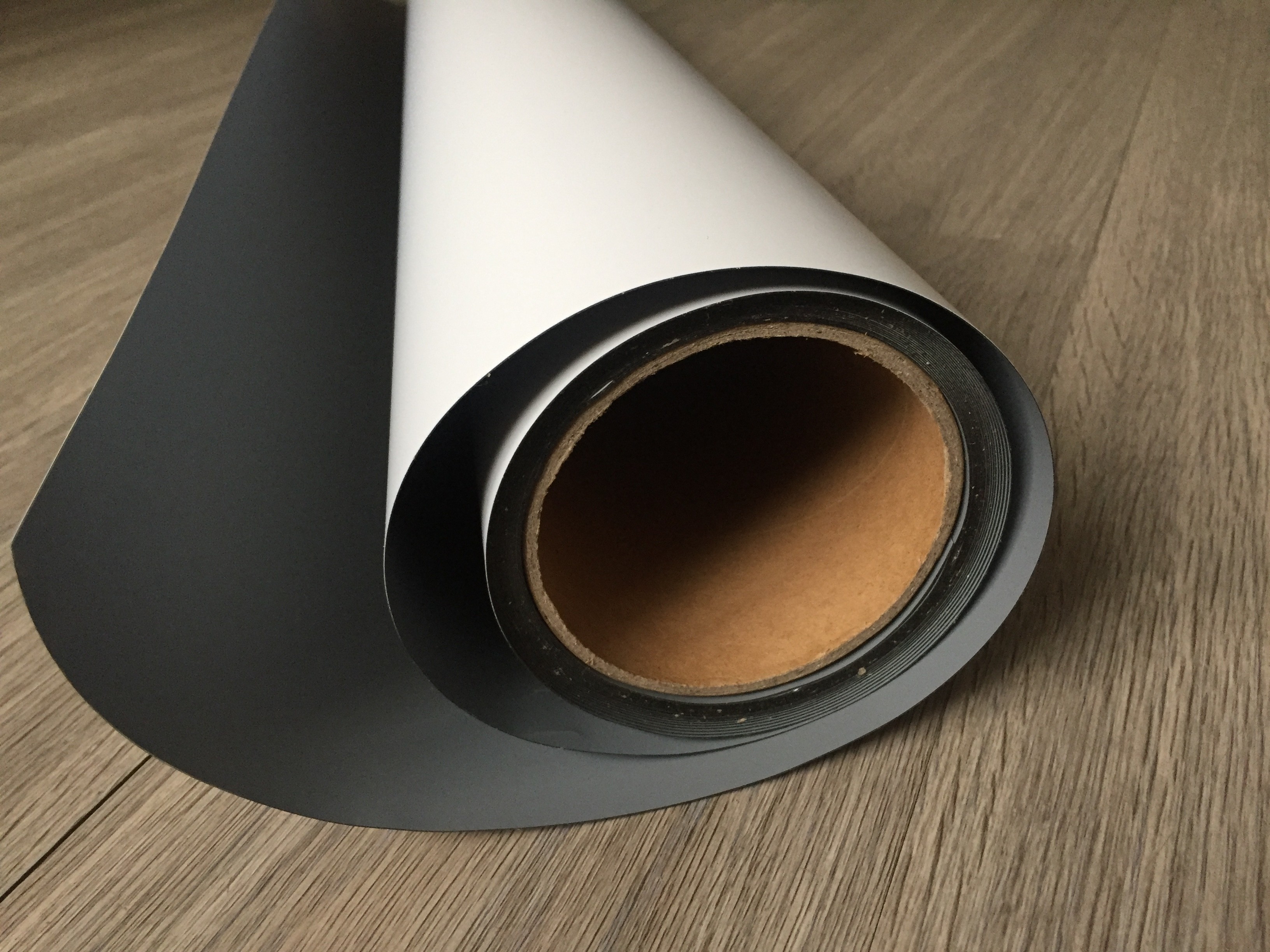 Satin/Luster grey back composite PET banner 330g/420g with coating for roll up displays