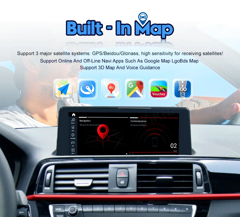 Wireless BMW Android Head Unit 5 Series F10 F11 2013-17 NBT System