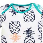 Printing Infant Summer Baby Clothes Unisex Jumpsuit Cotton Knit Short Sleeve