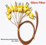 High Temperature Thermocouple Sensor with omega plug GG-K-30-SLE Fiberglass K