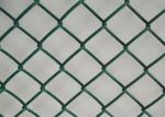 1.8 X 15m 50x50mm Diamond Green Plastic Chain Link Fencing 1.6mm Galvanised