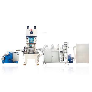 Wholesale Automatic Punching Machine for Aluminum Foil Food Plate Container Tray Production Line from china suppliers