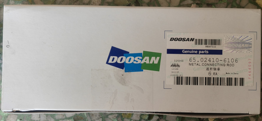 Daewoo Doosan P126T DE12 Engine Bearing 140103-00163 65.02410-6106 Made In China
