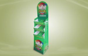 Wholesale Green Cardboard Free Standing Display Units For Promoting Cookies / Snacks from china suppliers