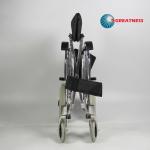 Shiney Sliver Extreme Aluminum Manual Wheelchair Flip Up Armrest Easy Carry
