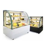 Professional Grade Curved Glass Cake Display Fridge Perfect For Bakeries