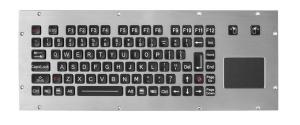Wholesale Rugged Marine Console PS2 USB Wired EMC Metal Keyboard from china suppliers