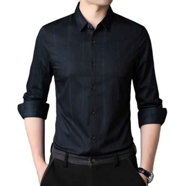 DRESS SHIRTS Custom Formal Shirt For Men Polyester Cotton Long-Sleeved Slim