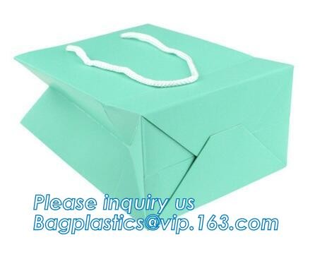 Luxury paper bags with handles Different Sizes,250gsm art paper shopping carrier bag custom printing with handle rope