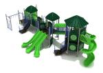 ODM Outdoor Kids Water Playground Plastic Tree Playhouse Slide for Children