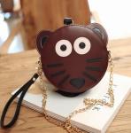 Buns national wind hit the color shoulder bag cute animal chain new women