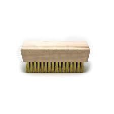 Wholesale Hardwood Handle Brass Brush 6 Inches Handle Length Stiff Bristles for Intensive Cleaning from china suppliers