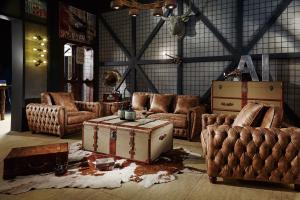 Wholesale Dark Brown High End Soft Leather Sofa High Density Foam / Sponge For Living Room from china suppliers