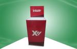 Red Cardboard Dump Bins Promoting Cleaning Pad Eye - Catching Design