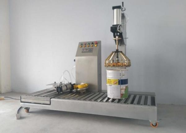 Semi Automatic Paint Filling Machine High Viscosity Chemical Lubricants Paint