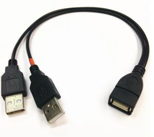 Wholesale USB 2.0 A Female plug to 2 dual USB A Male jack Y splitter Hub adapter Cable from china suppliers