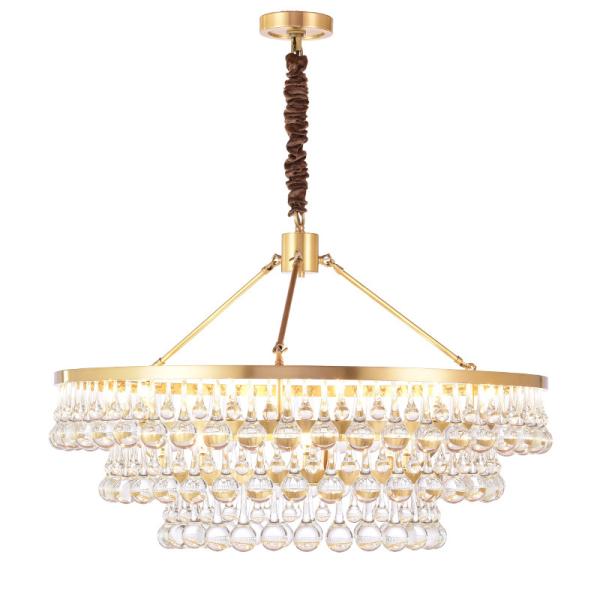 Commercial Modern Crystal Flower Chandelier Elegant Ceiling Light Led Pendant