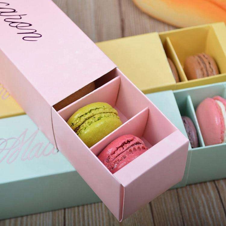 Colorful Gift Macaron Packaging Box Bulk 300gsm Cardboard