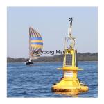 Customizable LLDPE Marker Buoys With Solar Light for Coastal Protection &