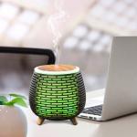 Wood Grain 18ML/H Ultrasonic Aroma Diffuser 90ml DC5V