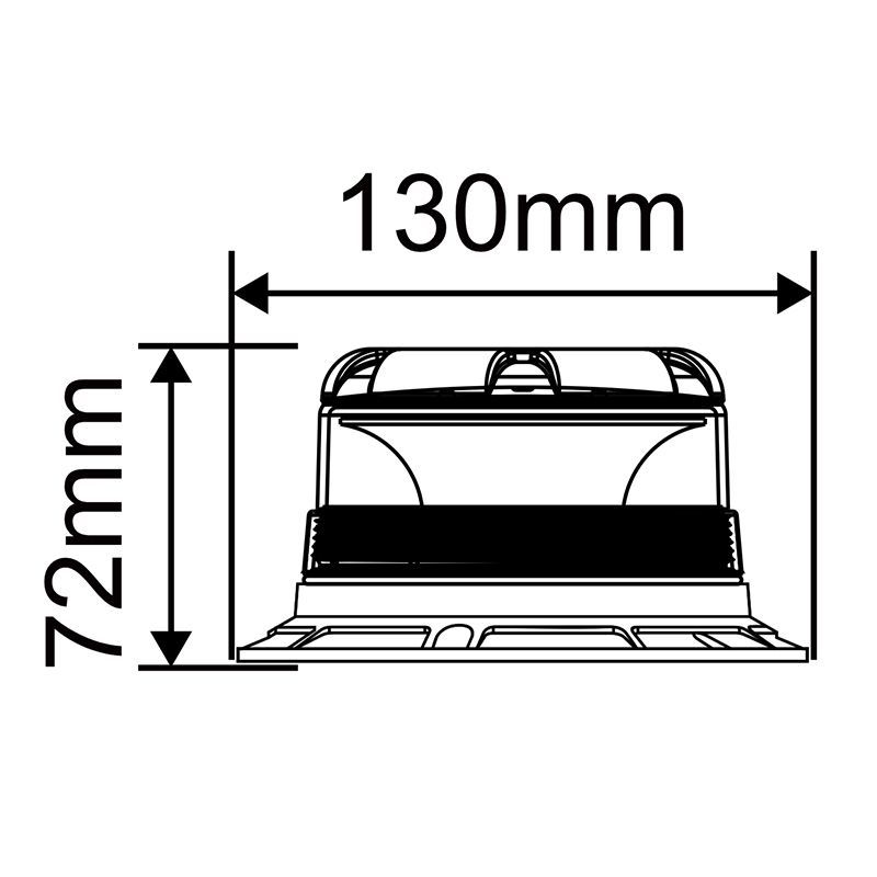 Waterproof Amber Strobe Light for Forklifts CE/ISO Certified Export China