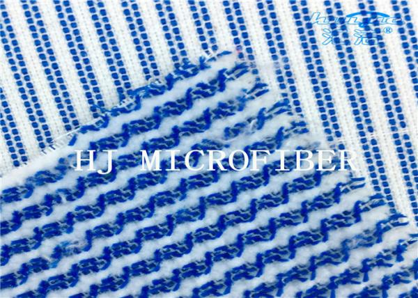 Quality Blue Mixed White Color  Microfiber Terry Fabric Hard Wire Cleaning Cloth Fabric for sale