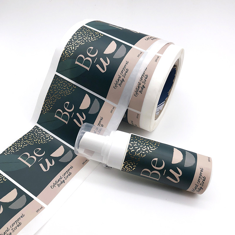 Round 5cm Diameter Gold Foil Stickers Weather Resistant UL approved