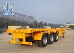 Semi Truck Trailer Semi Trailer Trucks SINOTRUK SHMC9400CCY1 Skelete Container