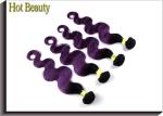Purple Ombre Virgin Hair Bundles Deep Curly Weave Natural Color Mshere Human