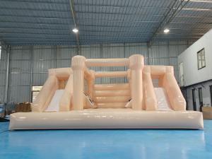 Wholesale Tarpaulin Inflatable Wedding Bounce House Pink Inflatable Event Bouncer With Slide Inflatable Party Combo For Kids from china suppliers