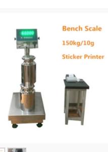 Wholesale 150Kg Bench Platform Weighing Scale Heavy Duty WF4050 With Sticker Printer from china suppliers