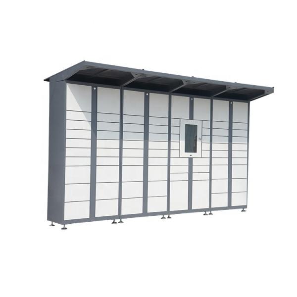 Steel Smart Parcel Delivery Locker Intelligent Express Cabinet One Main Three