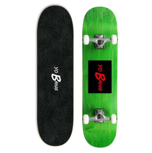 31.6inch Green Decks Complete Skateboards Street Skate With 7 Layer Chinese