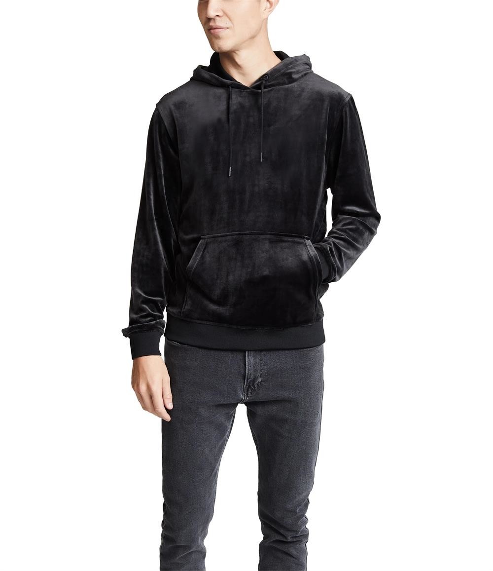 Custom Wholesale Polyester Velour Hoodie Men Oversized xxxl xxxxl pullover