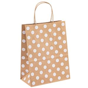 Wholesale Recyclable Kraft Paper T Shirt Bags Custom Shopping Handle Paper Bag For Food from china suppliers