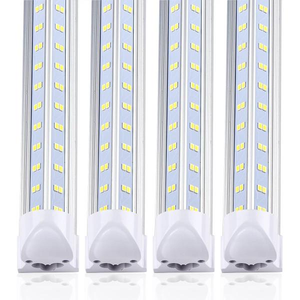 T8 5ft V Shape LED Tube 72W Integrated 6500k AC85-265V Flicker Free Triac