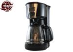 Black 1.25L Household Coffee Makers Gift With PP Aluminum Glass 242*195*325mm