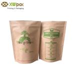 Custom logo transparent printed k bag for food compostable and biodegradable k