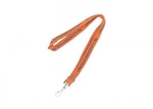 China Polyester Plain Double Hook Lanyard With A Metal Clip And A Breakaway Clasp For Added Safety on sale