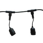 E27 Waterproof Lamp Holder Screw Style Plastic PVC Material For Street Lamp