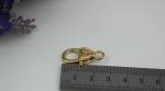 Gold zinc alloy bag hardware mini 5 mm lanyard snap hook suitable for metal