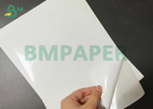 China Large Format High Gloss Surface 80gsm White Self - Adhesive sticker Paper sheet on sale